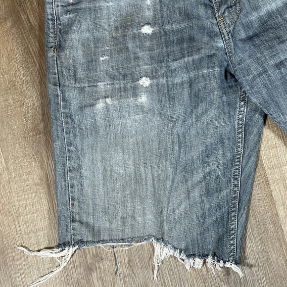Levis Men's 569 Loose Straight Denim ‎ Cutoff Shorts Size 33 Jorts Dark Wash - Picture 5 of 15